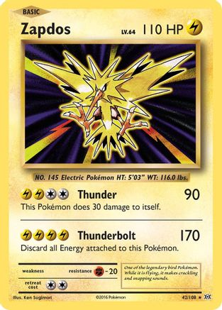 Zapdos 42/108 - Holofoil