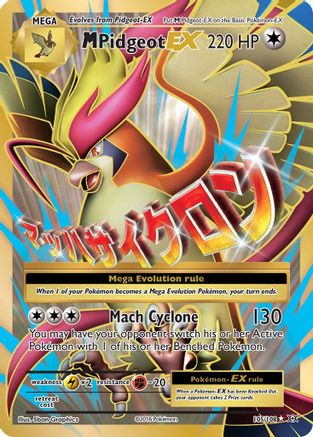 M Pidgeot EX (Full Art) 105/108 - Holofoil