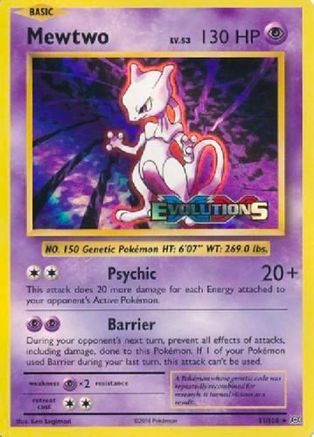 Mewtwo (XY Evolutions Prerelease) 51 - Holofoil