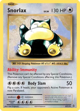 Snorlax - XY179 XY179/211 - Holofoil