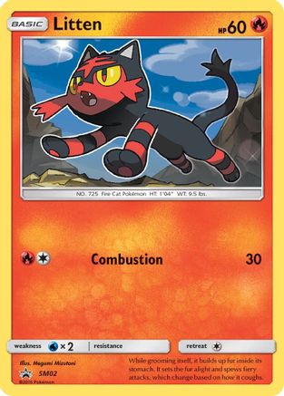 Litten - SM02 SM02/248 - Holofoil