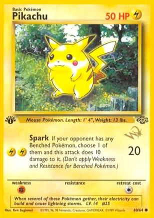 Pikachu [W Stamped] 60 -