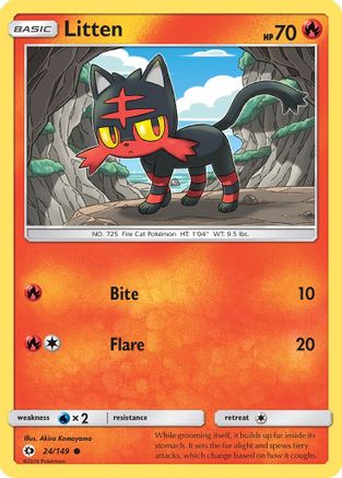 Litten 24/149 - Reverse Holofoil