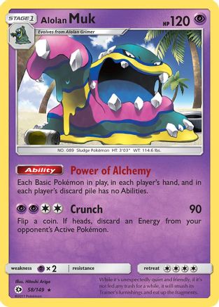 Alolan Muk 58/149 - Holofoil