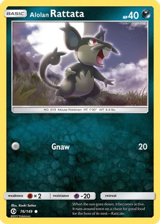 Alolan Rattata 76/149 - Reverse Holofoil