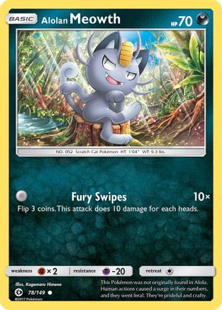 Alolan Meowth 78/149 -