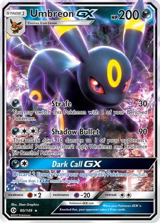 Umbreon GX 80/149 - Holofoil