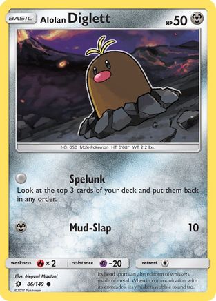 Alolan Diglett 86/149 -