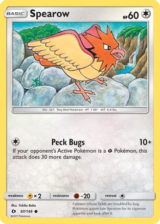 Spearow 97/149 - Reverse Holofoil