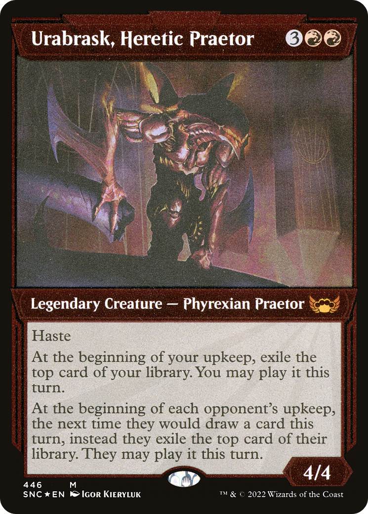 Urabrask, Heretic Praetor (SNC-446) - : (Showcase) Etched Foil