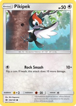 Pikipek 106/149 - Reverse Holofoil