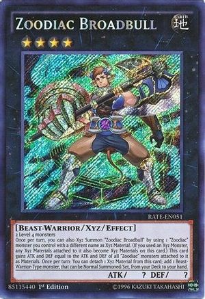 Zoodiac Broadbull (RATE-EN051) - Raging Tempest 1st Edition