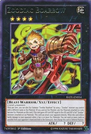 Zoodiac Boarbow (RATE-EN054) - Raging Tempest 1st Edition