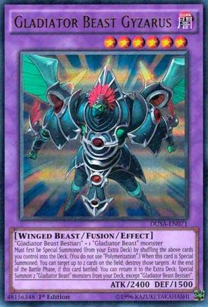 Gladiator Beast Gyzarus (DUSA-EN071) - Duelist Saga 1st Edition