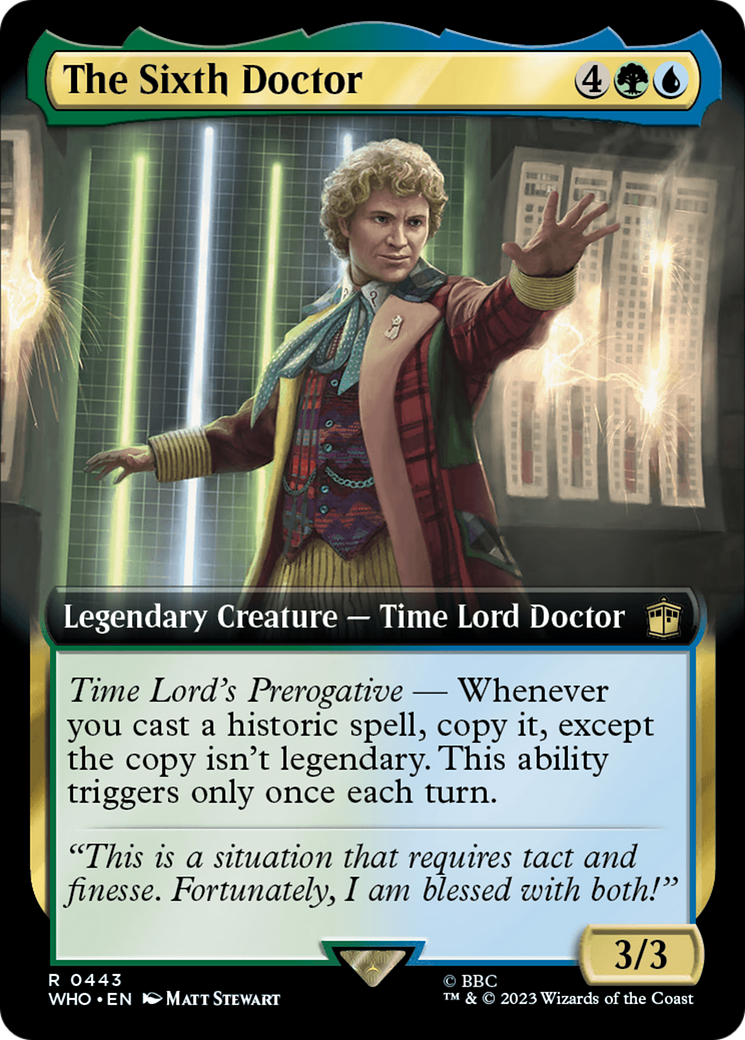 The Sixth Doctor (WHO-443) - : (Extended Art) Foil