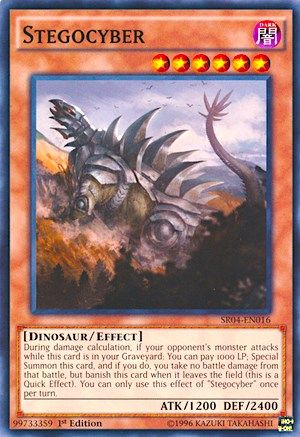 Stegocyber (SR04-EN016) - Structure Deck: Dinosmasher's Fury 1st Edition