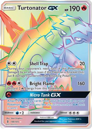 Turtonator GX (Secret) 148/145 - Holofoil