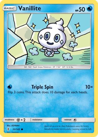 Vanillite 33/145 - Reverse Holofoil