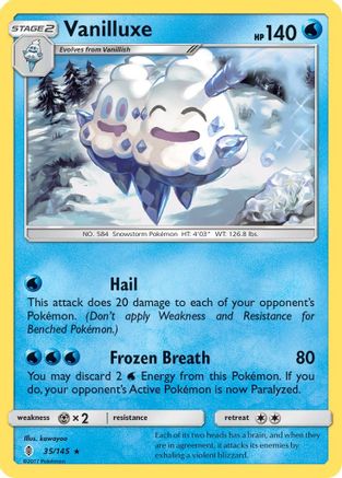 Vanilluxe 35/145 - Reverse Holofoil