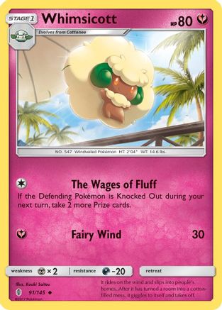 Whimsicott 91/145 - Reverse Holofoil