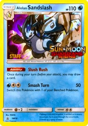 Alolan Sandslash - SM18 (Prerelease) [Staff] SM18 - Holofoil