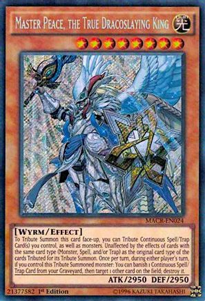 Master Peace, the True Dracoslaying King (MACR-EN024) - Maximum Crisis 1st Edition