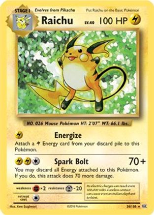 Raichu - 36/108 (XY Evolutions) 36 -