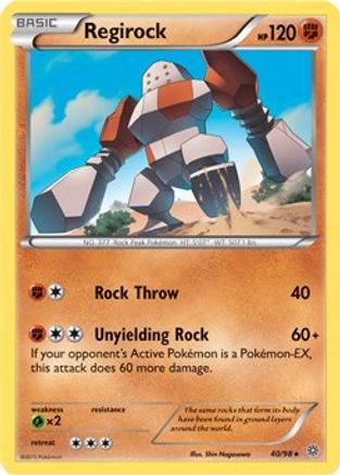 Regirock - 40/98 (XY Ancient Origins) 40 - Holofoil