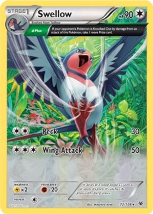 Swellow - 72/108 (XY Roaring Skies) 72 -