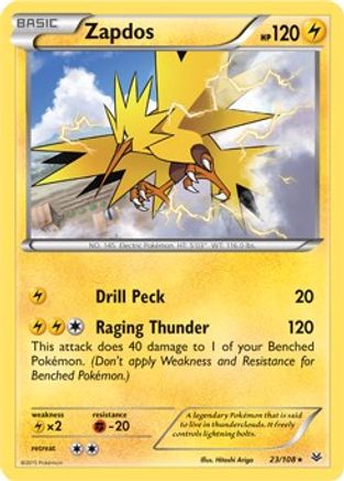 Zapdos - 23/108 (XY Roaring Skies) 23 - Holofoil