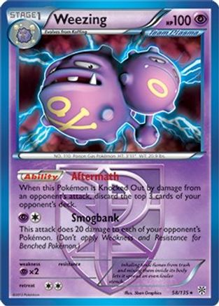 Weezing - 58/135 (BW Plasma Storm) 58 -