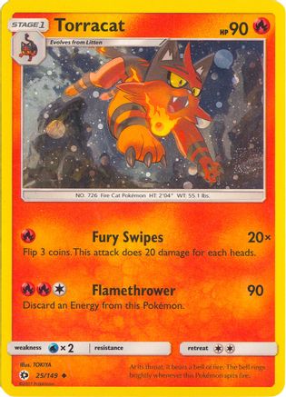 Torracat - 25/149 (Cosmos Holo) 25 - Holofoil