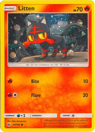 Litten - 24/149 (Cosmos Holo) 24 - Holofoil