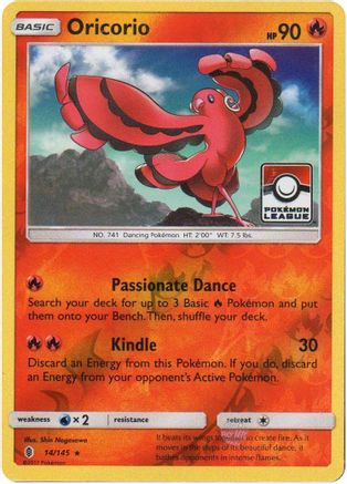 Oricorio - 14/145 (Pokemon League) 14 - Reverse Holofoil