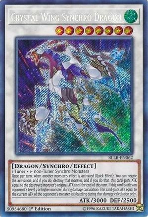 Crystal Wing Synchro Dragon (BLLR-EN062) - Battles of Legend: Light's Revenge 1st Edition