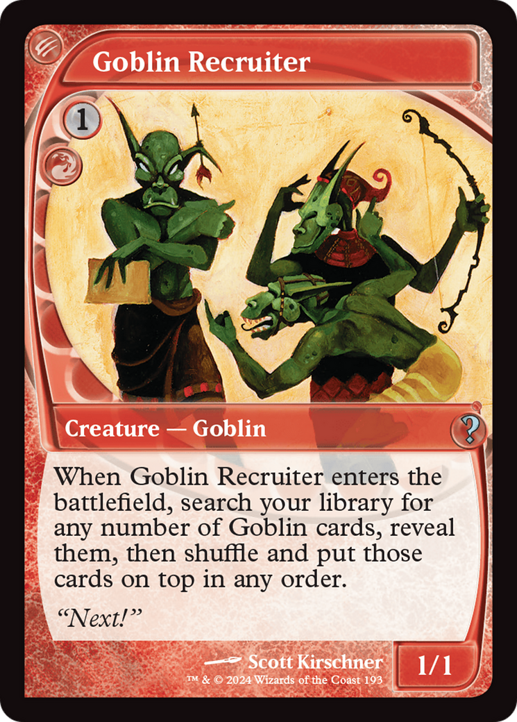 Goblin Recruiter (MB2-193) -  Foil