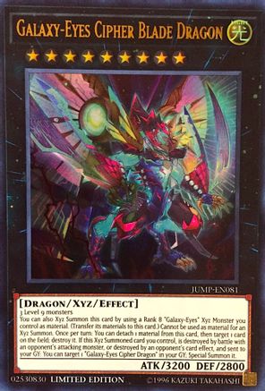 Galaxy-Eyes Cipher Blade Dragon (JUMP-EN081) - Shonen Jump Magazine Promos Limited