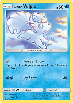 Alolan Vulpix 27/147 - Reverse Holofoil