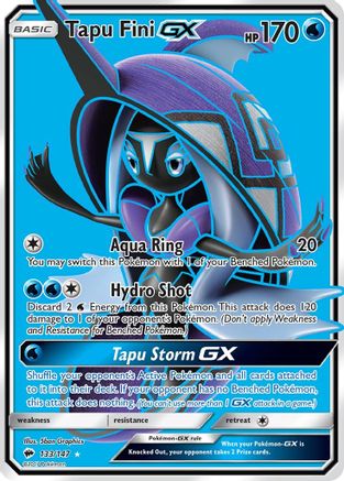 Tapu Fini GX (Full Art) 133/147 - Holofoil