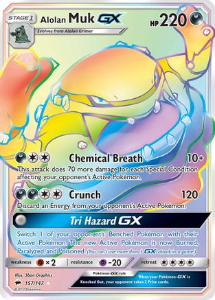 Alolan Muk GX (Secret) 157/147 - Holofoil