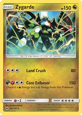 Zygarde 100/147 - Holofoil