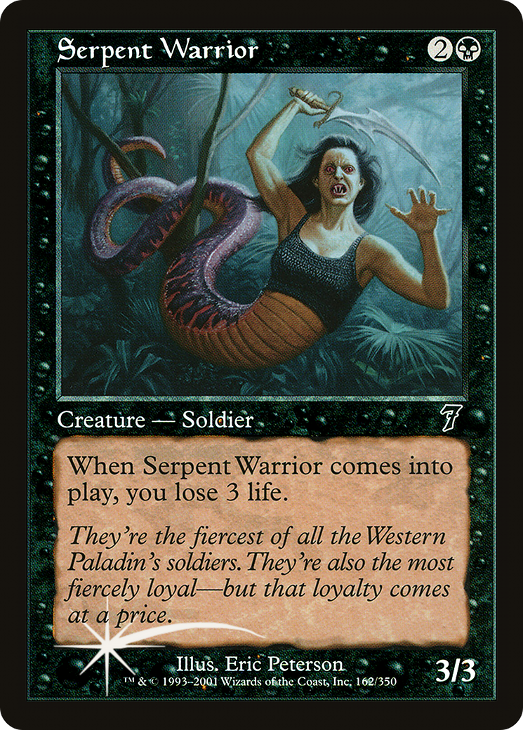 Serpent Warrior (7ED-162★) -  Foil