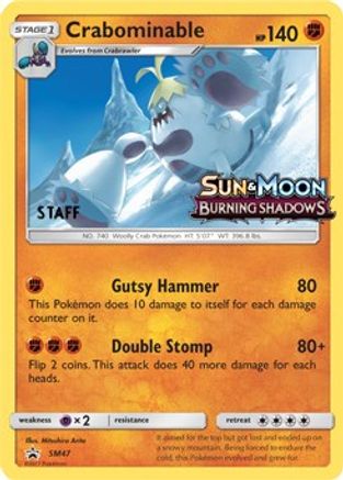 Crabominable - SM47 (Prerelease) [Staff] SM47 - Holofoil