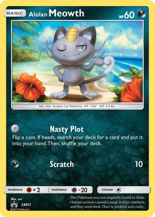 Alolan Meowth - SM51 SM51/248 - Holofoil