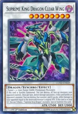 Supreme King Dragon Clear Wing (COTD-EN039) - Code of the Duelist 1st Edition