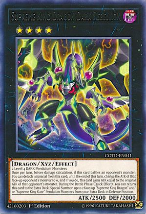 Supreme King Dragon Dark Rebellion (COTD-EN041) - Code of the Duelist 1st Edition