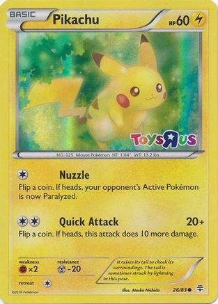 Pikachu - 26/83 (Toys R Us) 26 - Holofoil