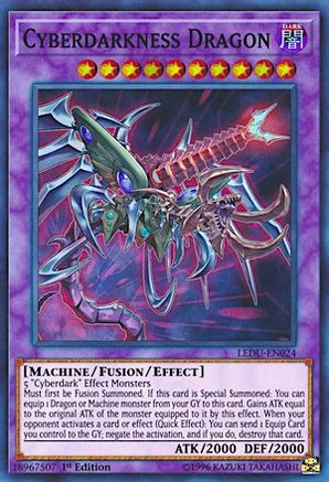 Cyberdarkness Dragon (LEDU-EN024) - Legendary Duelists 1st Edition