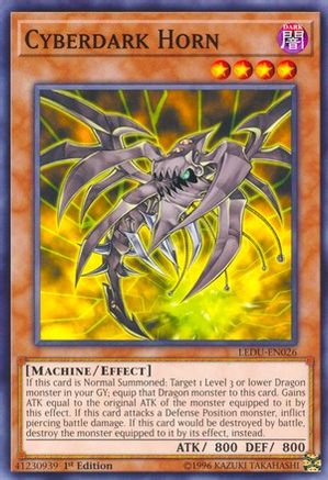 Cyberdark Horn (LEDU-EN026) - Legendary Duelists 1st Edition