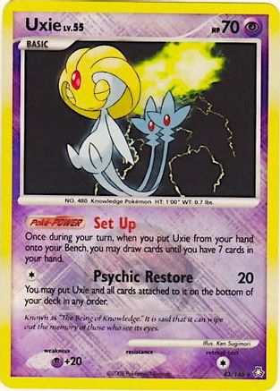 Uxie - 43/146 (League Promo) 43 - Reverse Holofoil